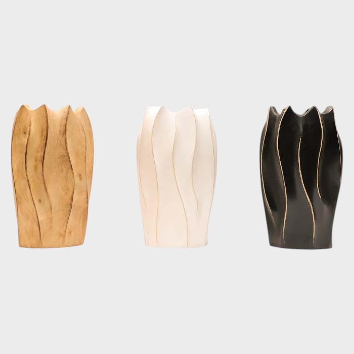Modern Sculpted Decorative Vases - Unique Home Accents