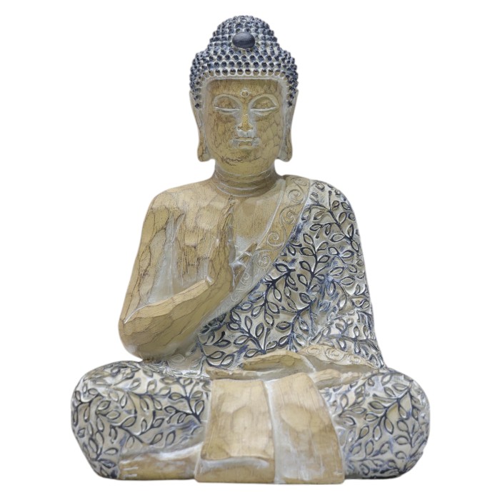 Seated Buddha Statue: Tranquil Home Decor, Spiritual Accent Piece, Detailed Craftsmanship, Add a Touch of Serenity and Peace to Your Space.