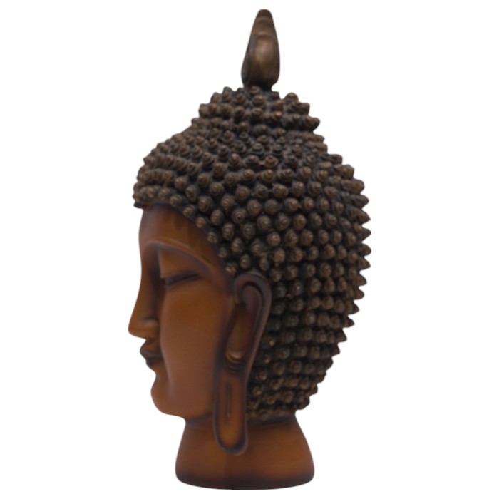 Meditative Buddha Head Statue
