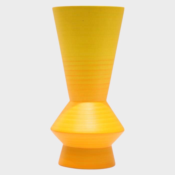 Modern Hourglass Vase - Vibrant Geometric Decorative Accent