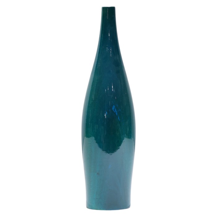 Green Glass Vase : Elegant Home Decor, Rich Emerald Hue, Artistic Centerpieces, Set of Two, Add a Touch of Lush Color to Your Space.