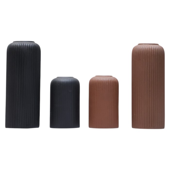 Lucid Decor Evelyn Ceramic Vase : Textured Modern Decor, Unique Bud Vases, Artistic Centerpieces, Add a Touch of Contemporary Elegance.