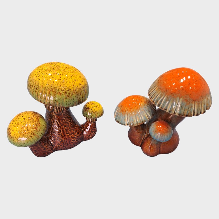 Mid-Century Style Fungi Accent Sculptures