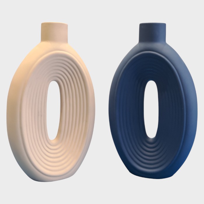 Sculptural Modern Matte Ceramic Vases