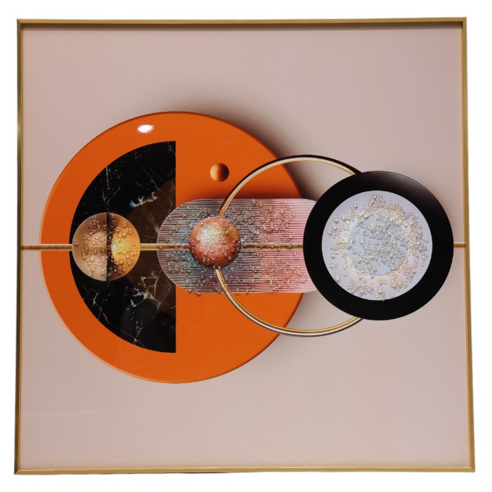 Black and Gold Abstract Wall Art: Textured Geometric Design, Metallic Accents, Modern Statement Piece, Add Luxurious Drama to Your Space.