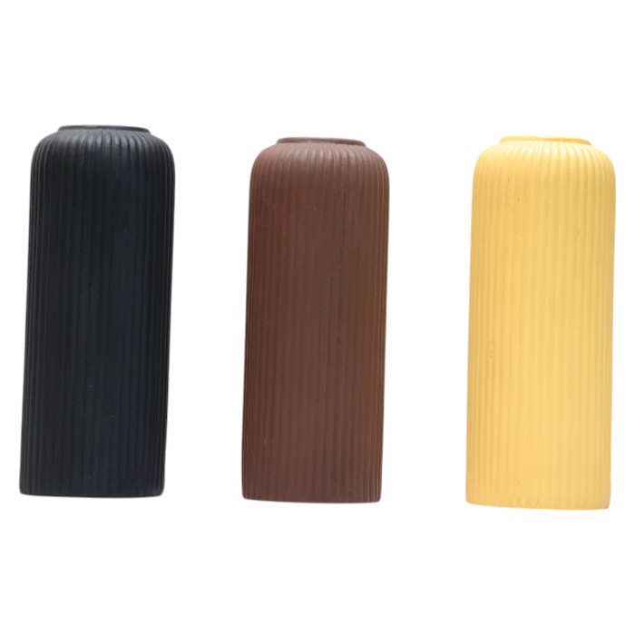 Lucid Decor Evelyn Ceramic Vase : Textured Modern Decor, Unique Bud Vases, Artistic Centerpieces, Add a Touch of Contemporary Elegance.